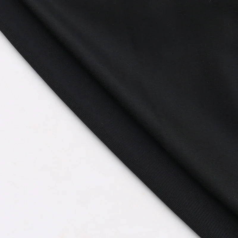 Fitted Ruched Mini Dress in Shaping Fabric with Flattering Mesh and Turtleneck Collar - Evelyn