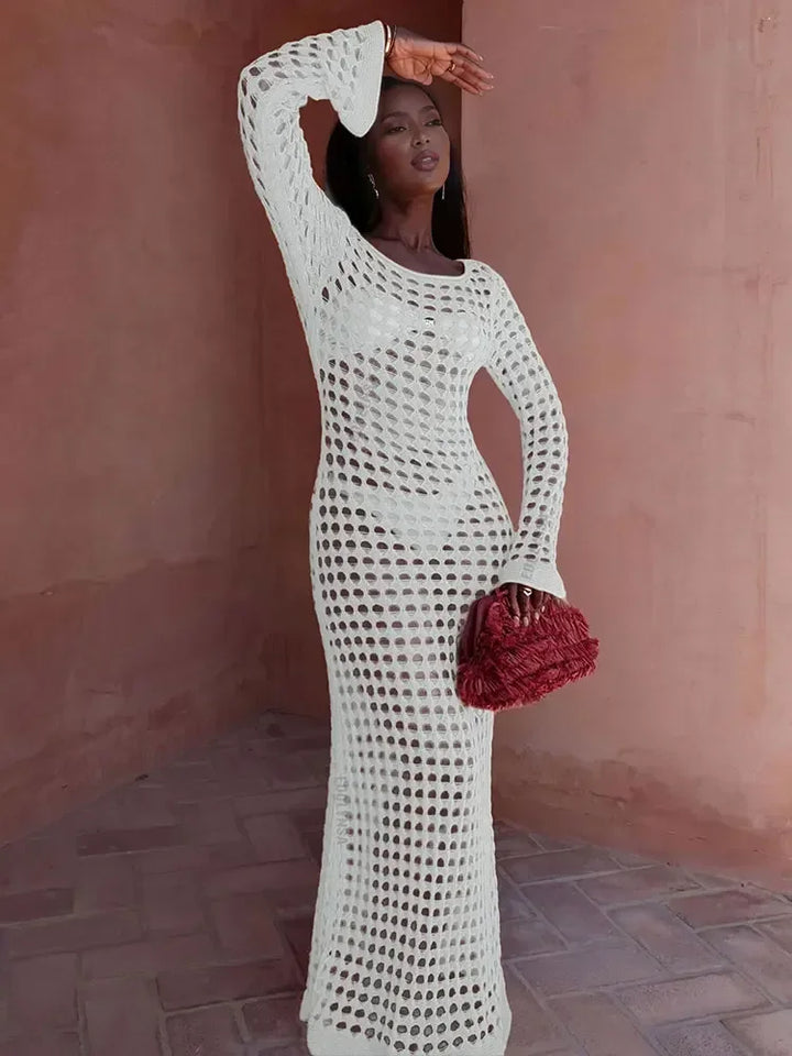 Maxi beach mesh dress - Sol