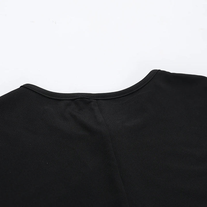 Fitted Short Jumpsuit with Shaping Fabric and Front Zipper Closure - Nina