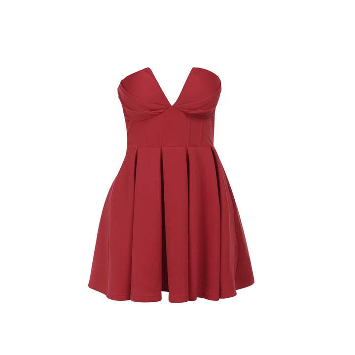 A-line Strapless Mini Dress - Livia