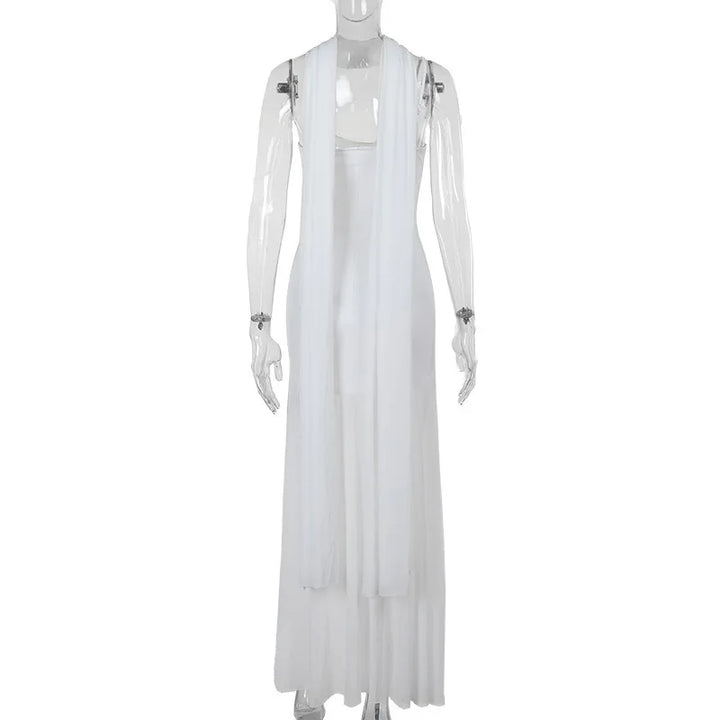 One-Shoulder Chiffon Maxi Dress - Melania