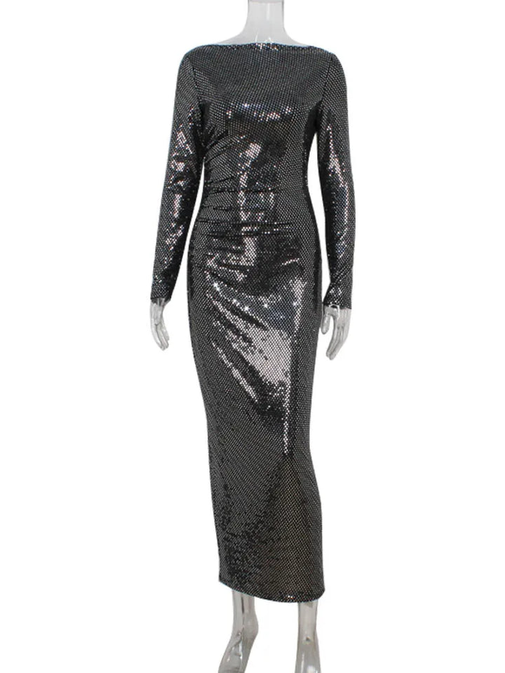Maxi Dress with Sparkling Polka Dot Embellishment - Journee