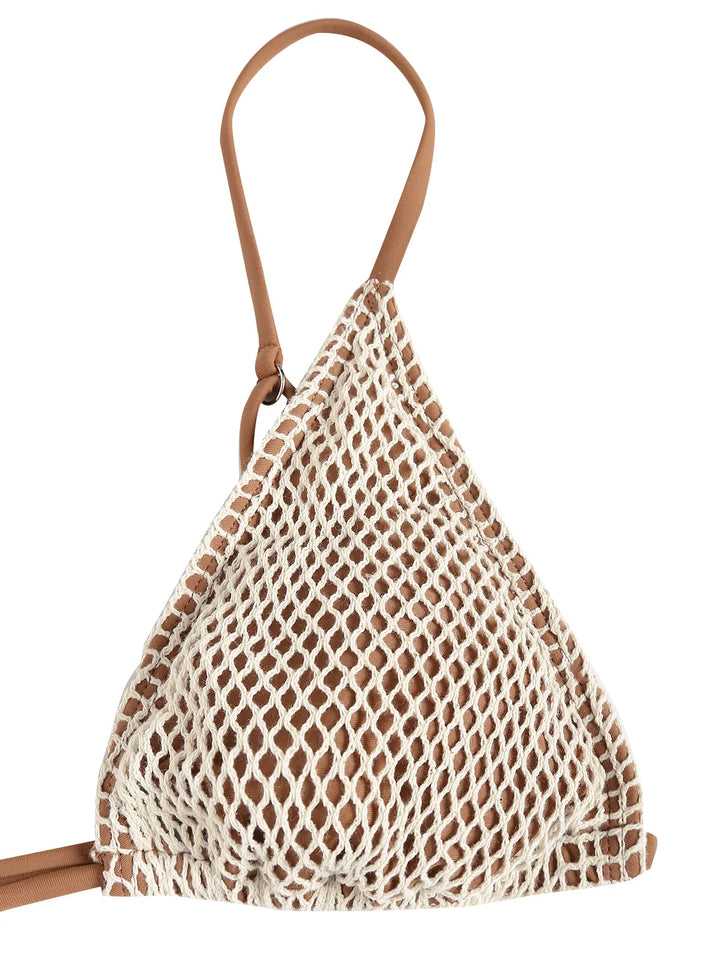 Triangle Bikini with Mesh Design - Fanny