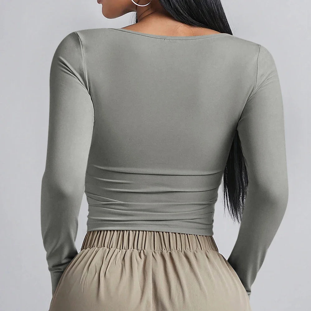 Basic shaping fabric top - Nelly