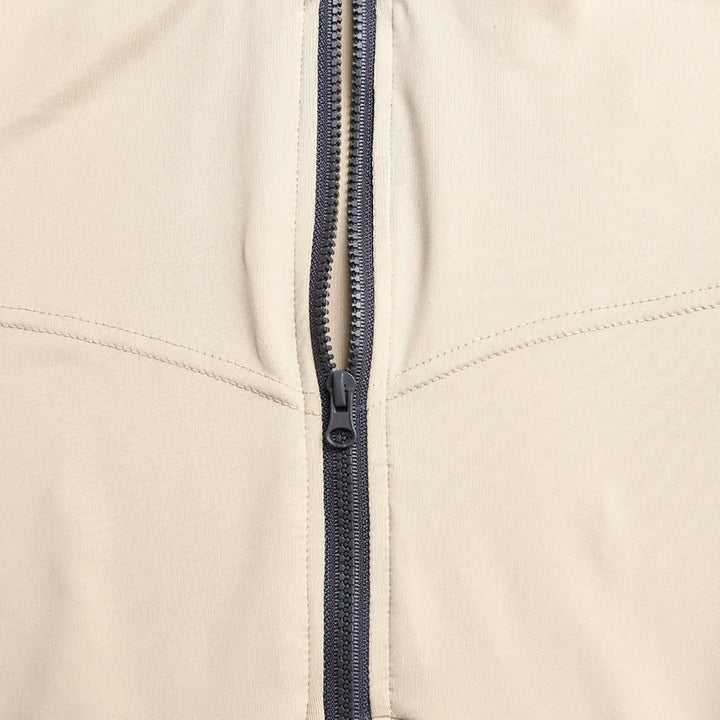 Short Sporty Jumpsuit with Corset Cut and Front Zipper Closure - Averie