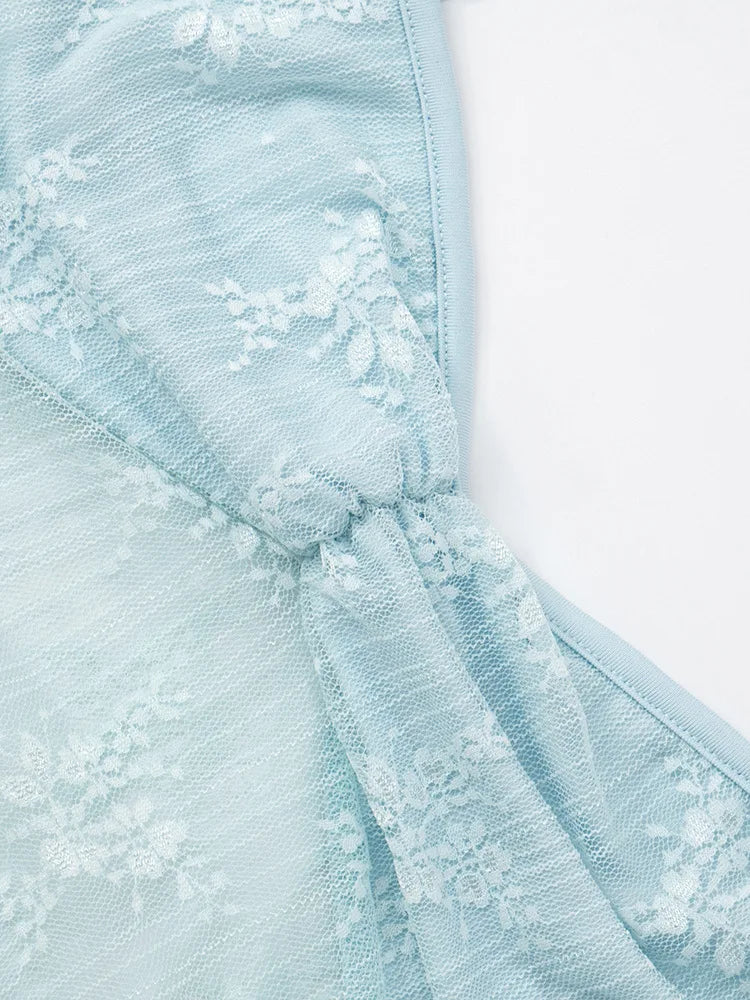 Maxi dress with lace decoration - Sherry