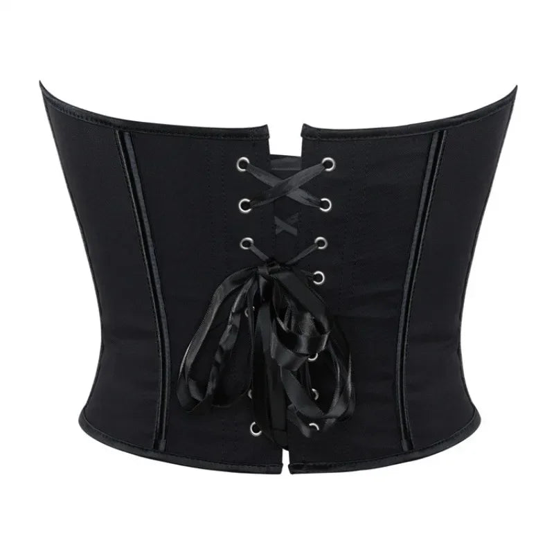 Strapless Corset with Pin Closure and Back Tie for Waist Shaping - Jayla