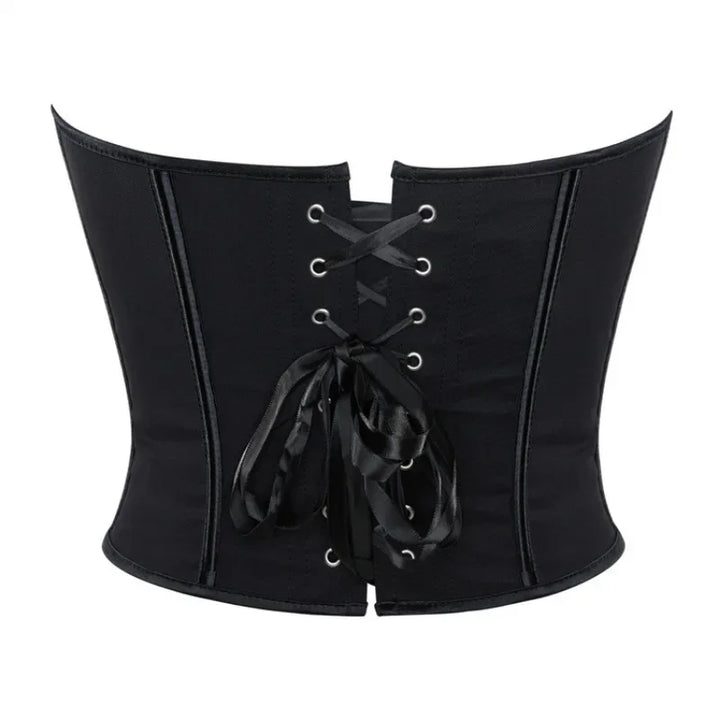 Strapless Corset with Pin Closure and Back Tie for Waist Shaping - Jayla