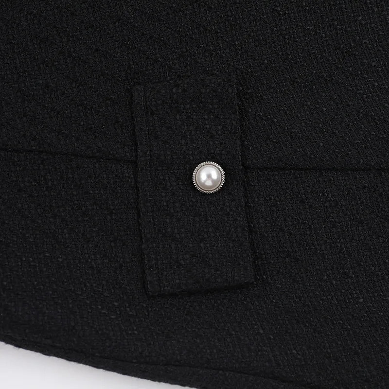 Woven mini dress in A-line cut with pocket decoration - Mili