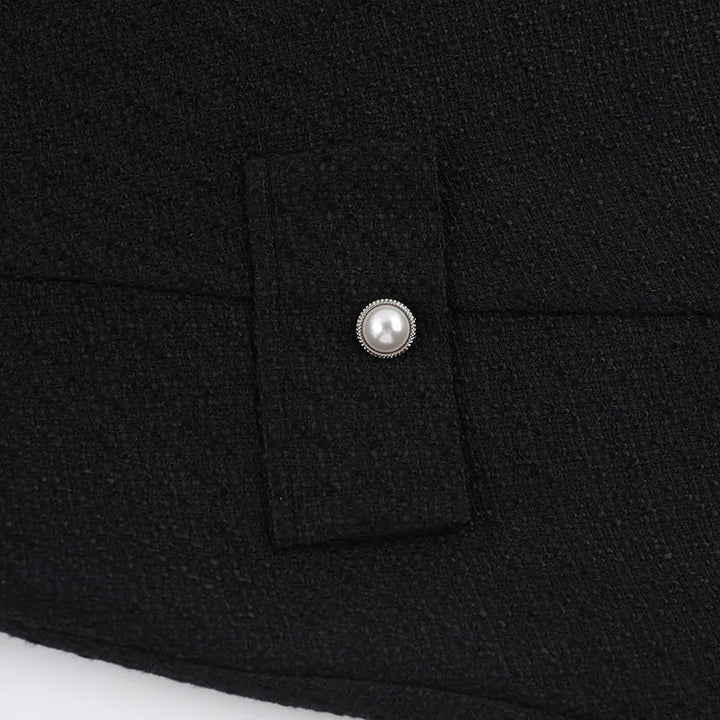 Woven mini dress in A-line cut with pocket decoration - Mili