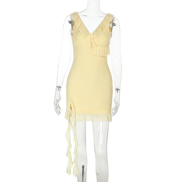 NID mini dress with ruffle detail - Leon