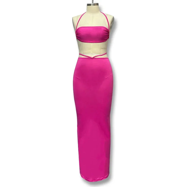 Two-Piece Set with Fitted Skirt and Top - MILI