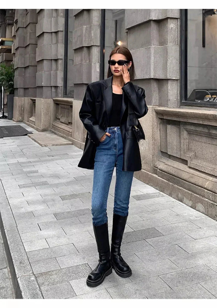 Tailored Leather Jacket - Rashal