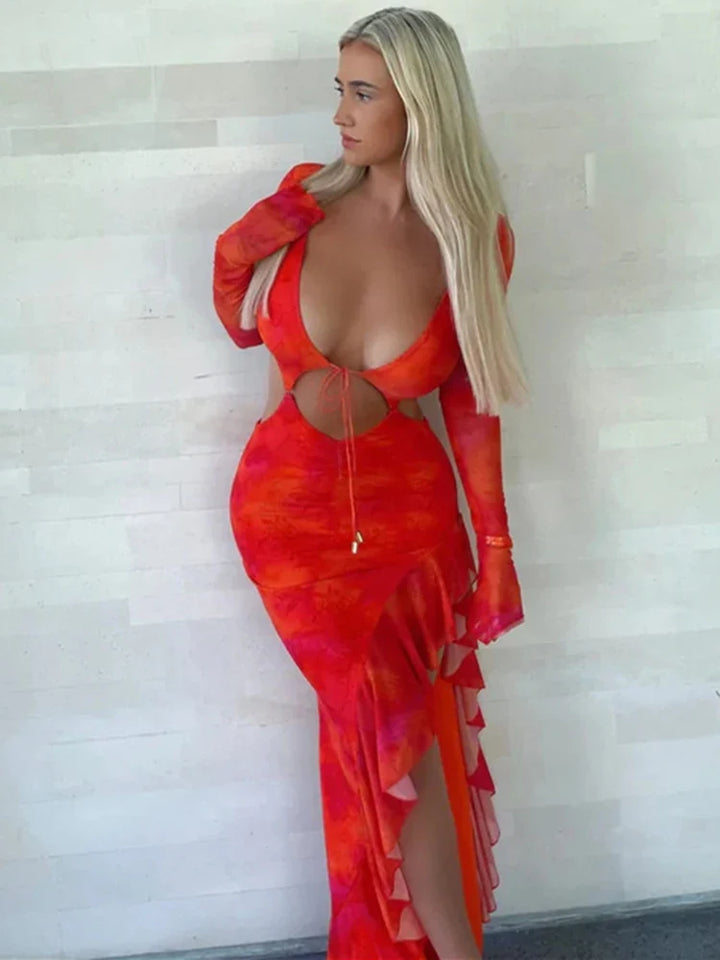 Maxi Dress with Slit - Gypsy