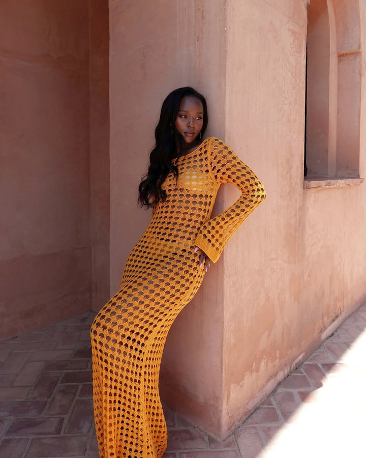 Maxi beach mesh dress - Sol