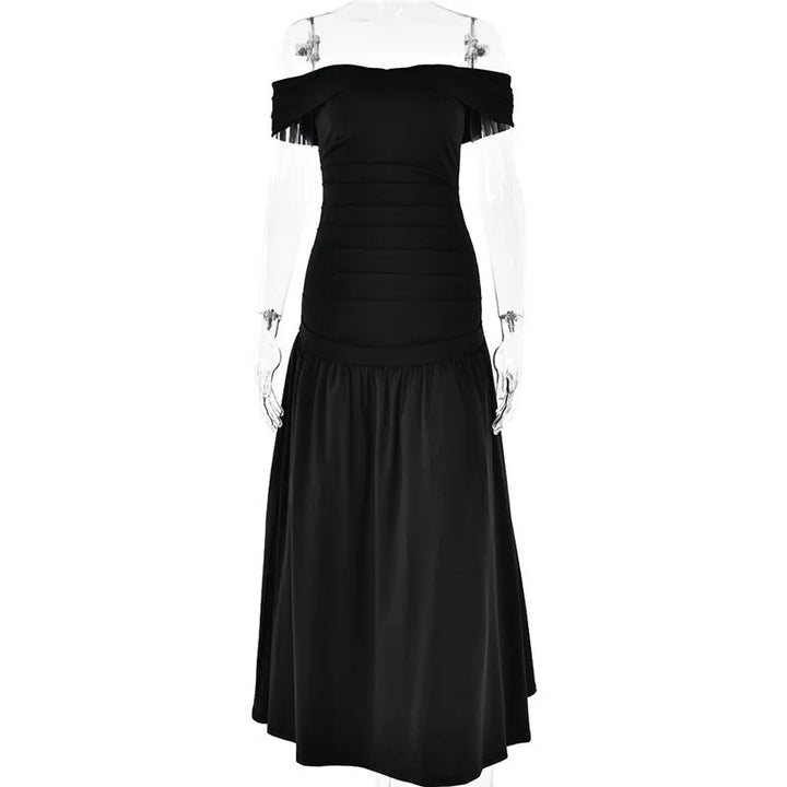 Maxi off-shoulder dress - Tehila