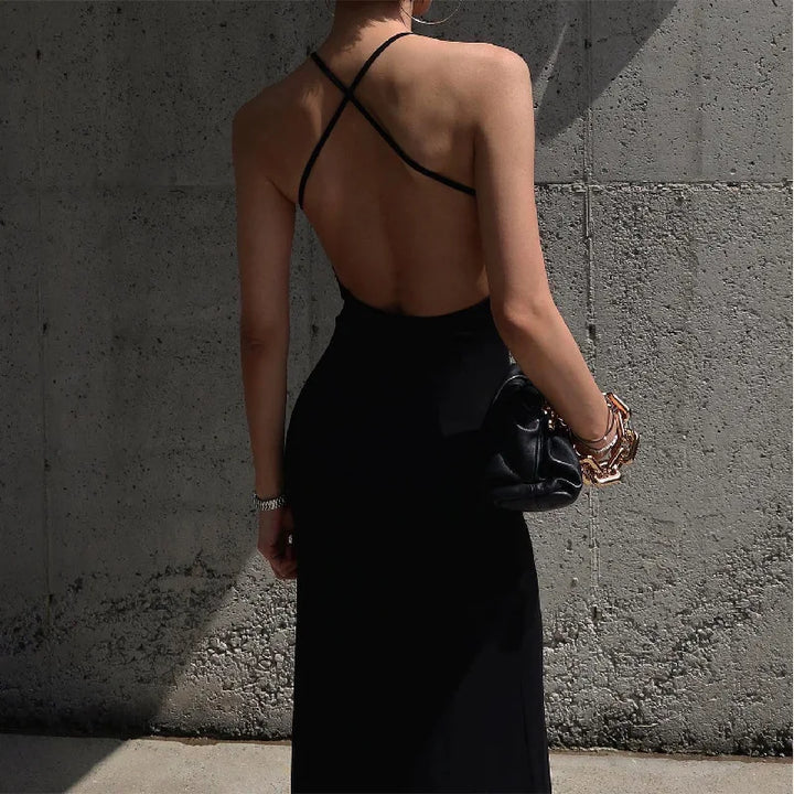 Maxi Dress with Deep Slit - Irina