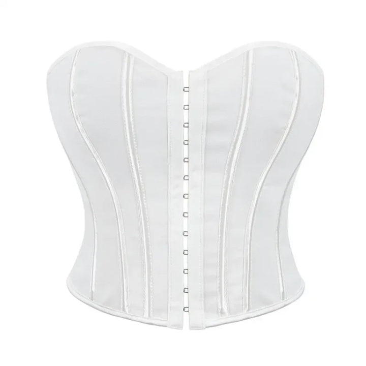 Strapless Corset with Pin Closure and Back Tie for Waist Shaping - Jayla