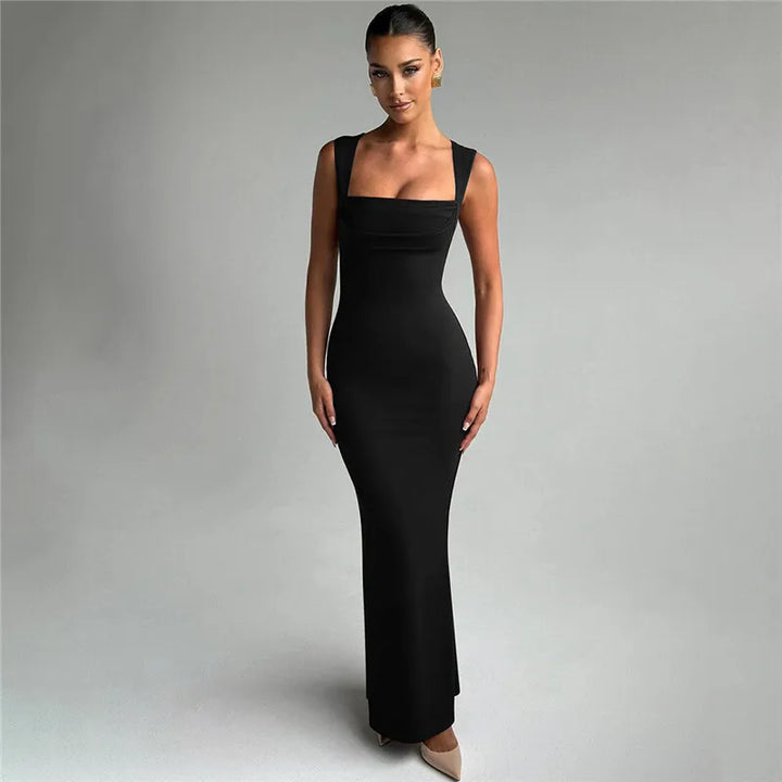Fitted and Flattering Maxi Dress - Miller