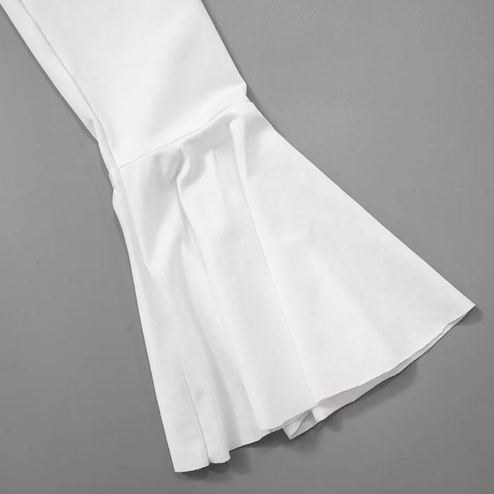 Mini Dress with Ruffle and Bell Sleeves - Doria