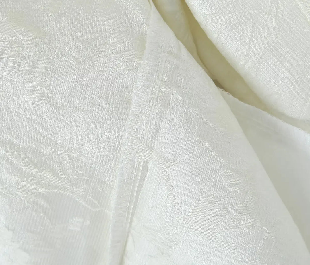 Mini Dress with Floral Embroidery and Lace Detail - Blanca