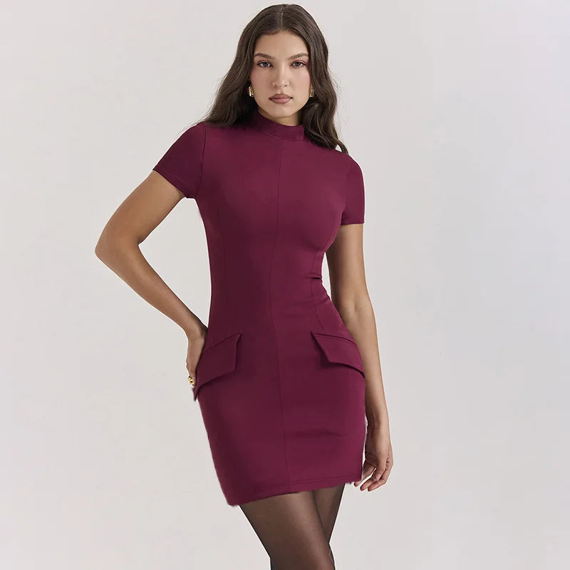 Tailored mini dress with pocket detail - Antonia