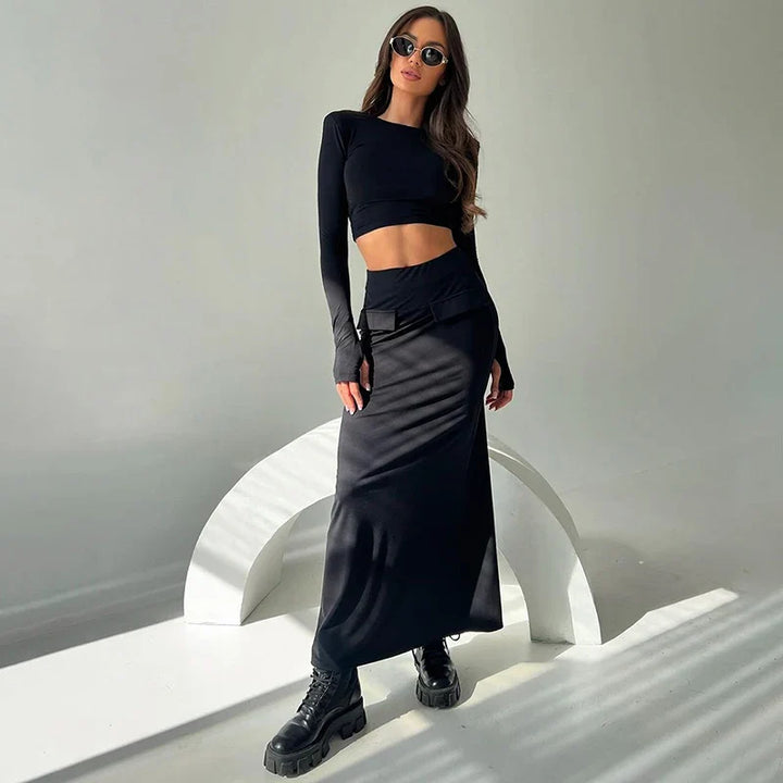 Two-piece set with top and maxi skirt - Buddy