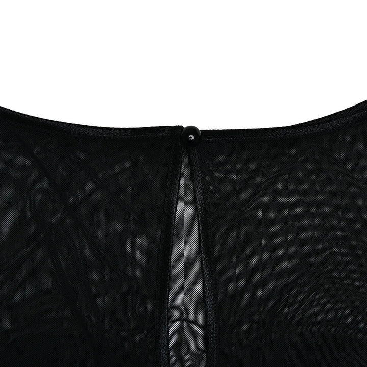Midi Dress with Chiffon Detail - Tanir