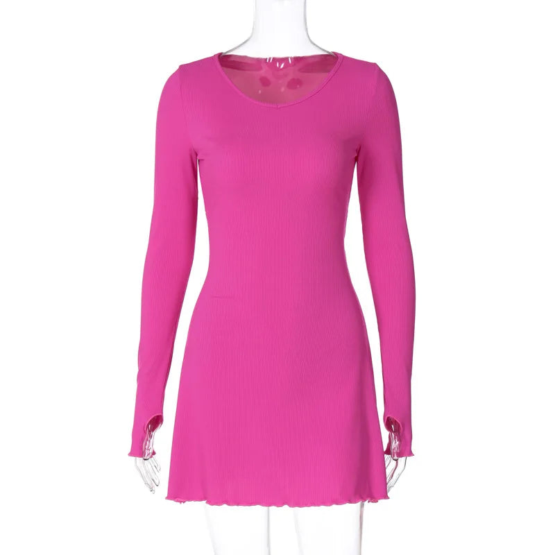Mini dress decorated with ties - Shaia