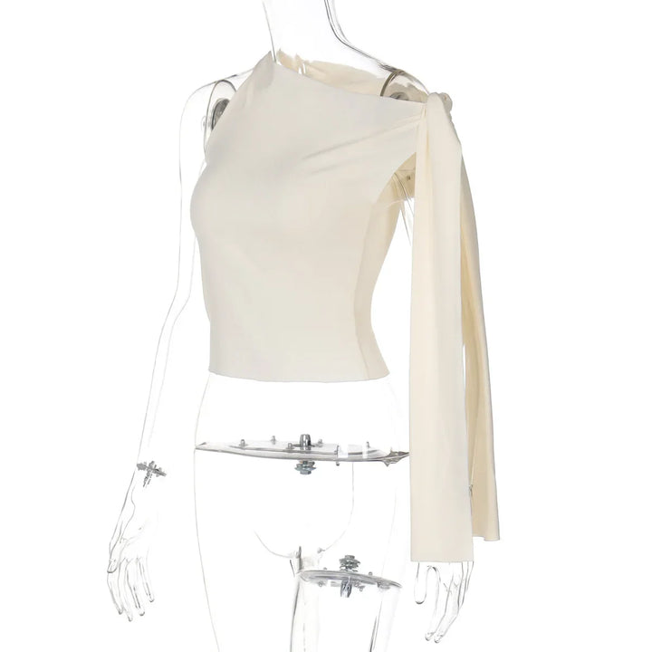 Elegant shirt with shoulder tie design - Harris