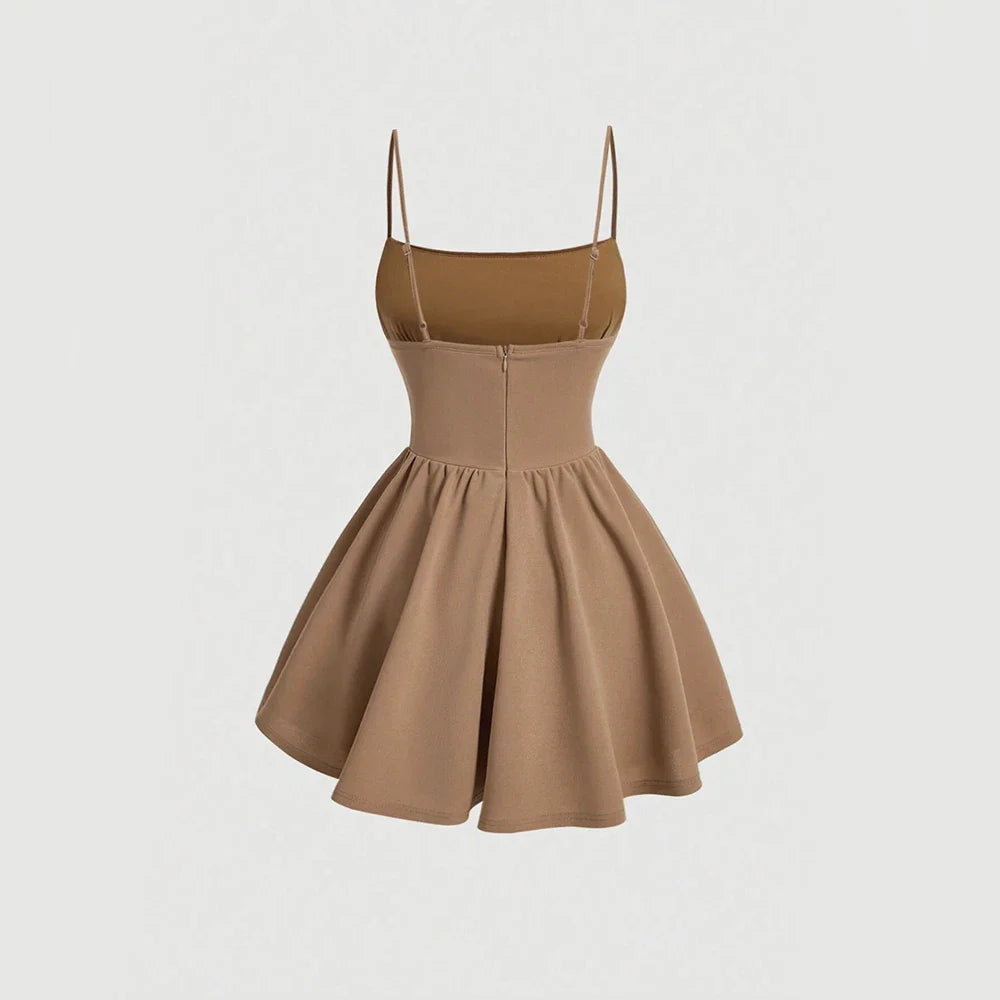 A-Line Ruffled Mini Dress - Antonella