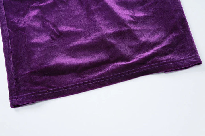 Velvet Two-Piece Set with Fitted Maxi Skirt and Top - Miranda
