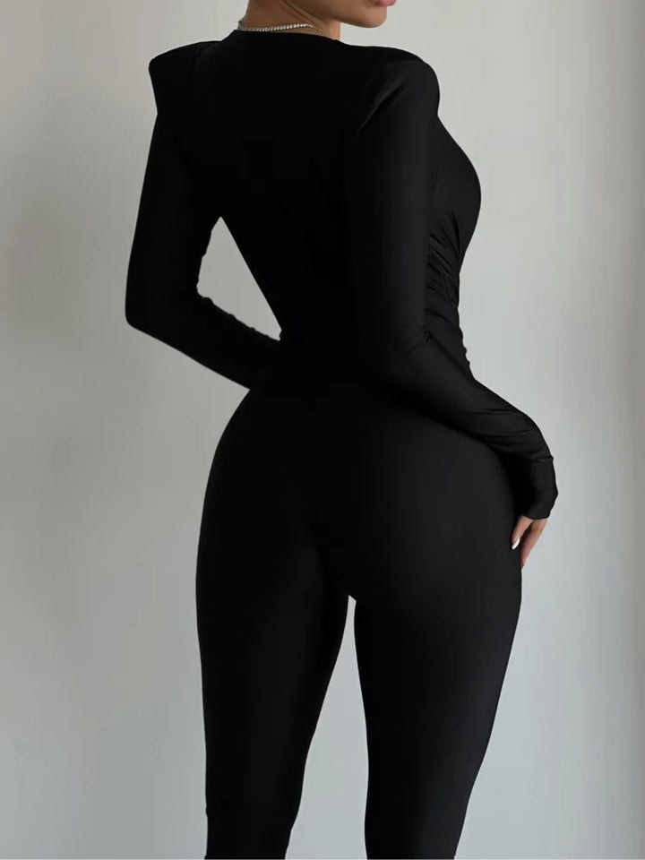 One-piece jumpsuit with V neckline - Lima