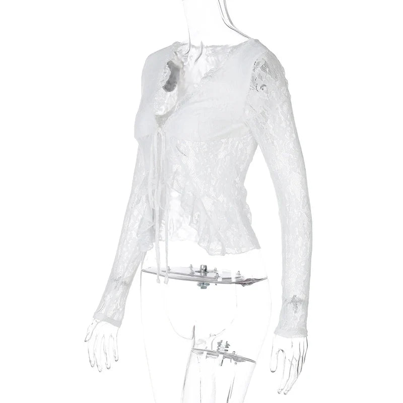 Tie lace blouse - Erin