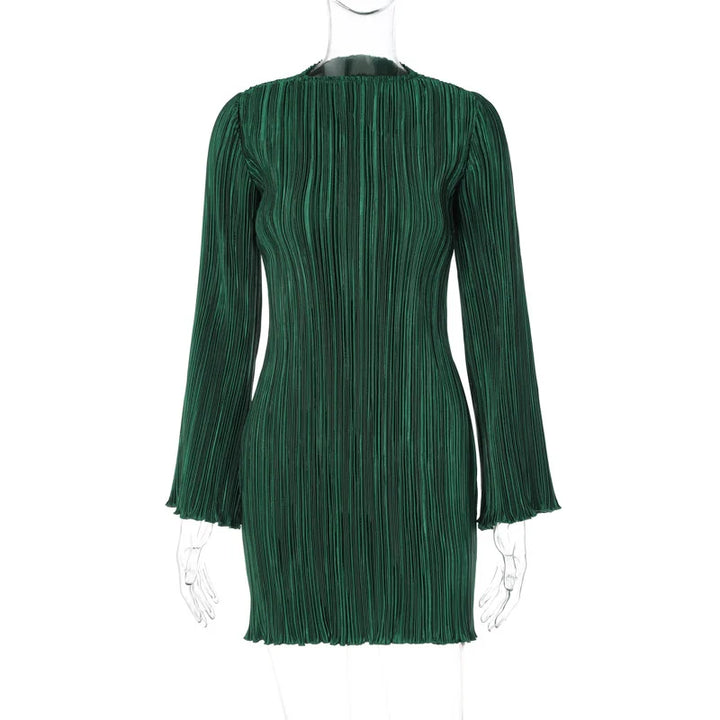 Shiny crepe mini dress - Wanda