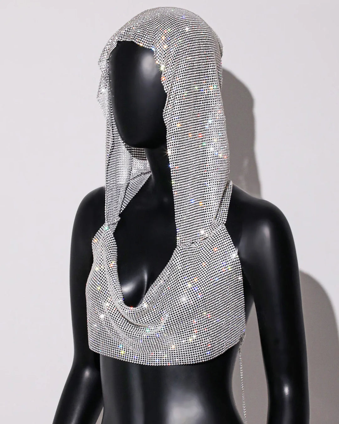 Sparkling Sequin Top with Hat and Open Back Design - Willow