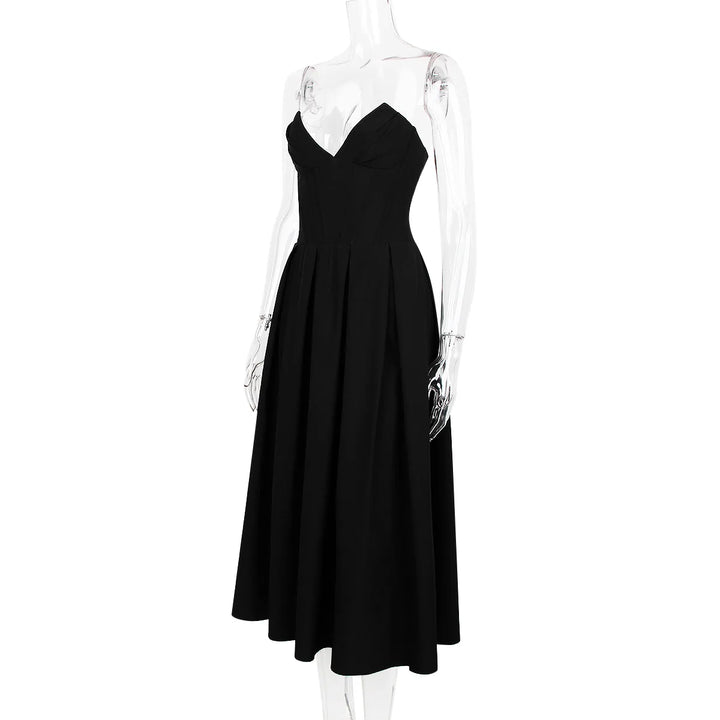 Strapless Midi Dress with Pockets - Fanny