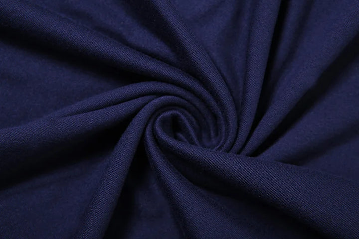 Open Back Maxi Dress with Bell Sleeves - Blueberry