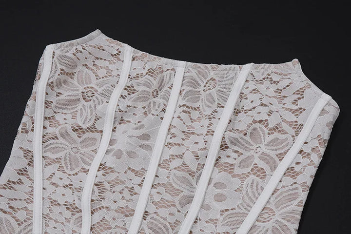 Strapless Lace Mini Dress - Orina