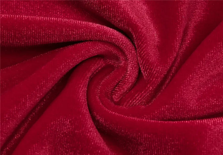 Maxi Velvet Dress with Dropped Collar and Open Back - Marla