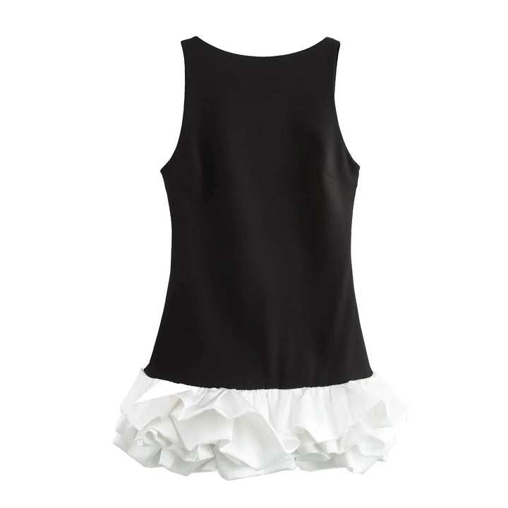 Mini Dress with Whipped Cream Design - Rosalie