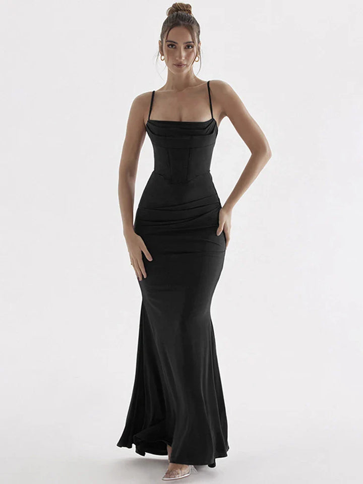 Corset Maxi Dress - Flora