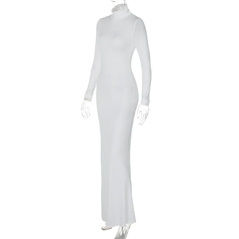 Modest Maxi Dress with Turtleneck - CALA