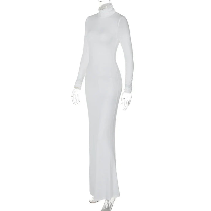 Modest Maxi Dress with Turtleneck - CALA