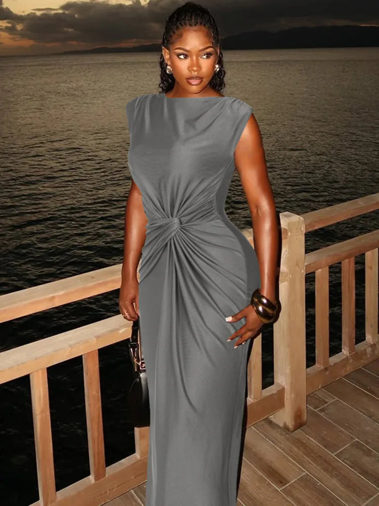 Ruched Maxi Dress - Verona