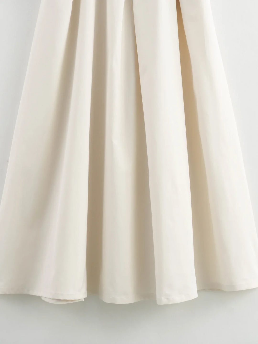 Tailored A-Line Maxi Dress with Front Zipper Closure - Adriana