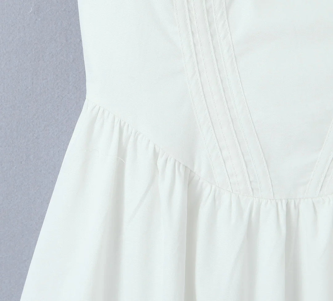 A-Line Midi Dress with Slit Detail - Paloma