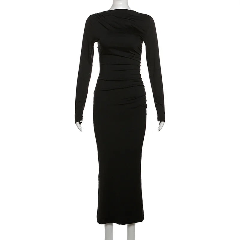 Fitted Shaping Maxi Dress - Noa