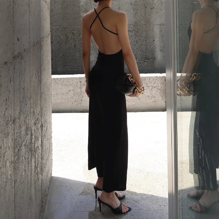 Maxi Dress with Deep Slit - Irina