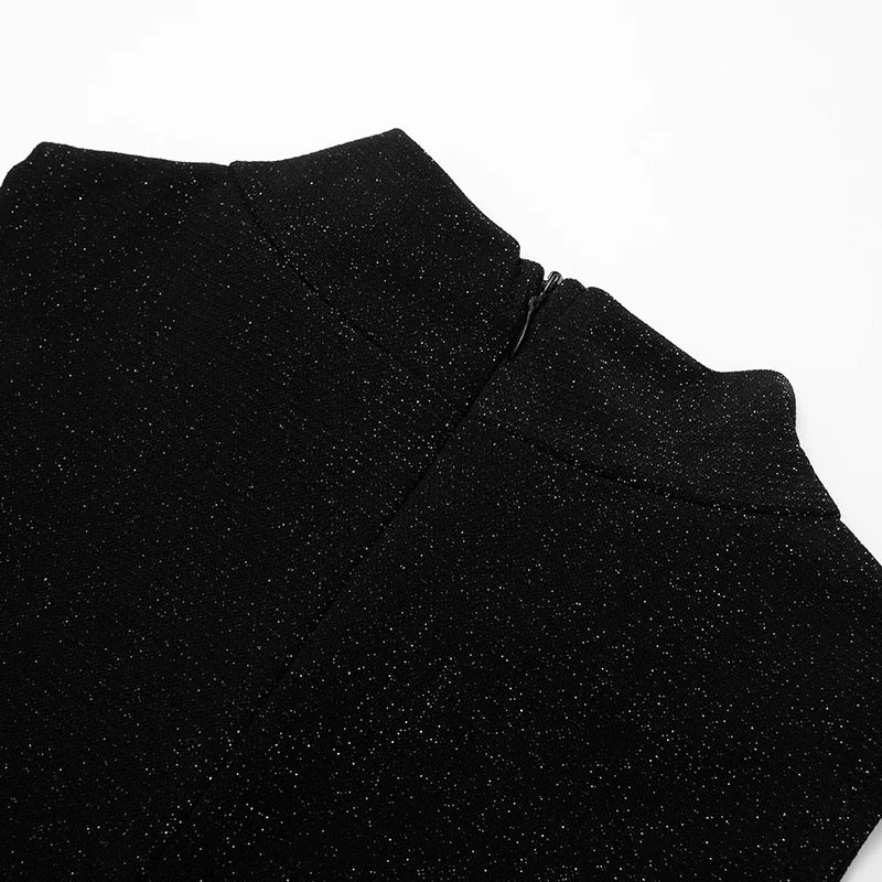 Mini sequin dress with pleated design - SHAYA